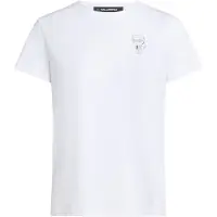 Karl Lagerfeld Ikon Print T-shirt White Talla: S | Camisetas de Seda Outlet | Mujer | Blanco