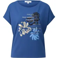 s.Oliver T-shirts Blue Talla: 34 | Camisetas de Seda Outlet | Mujer | Azul