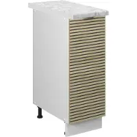 Vicco Armario de farmacia Fame-Line Panel de roble 30 cm , ET Mármol, Model 51340