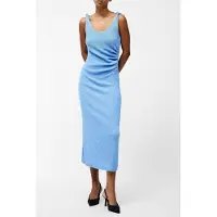 French Connection Trixie Text Knot Strap Midi Cornflower Blue Talla: XL | Vestidos Midi Outlet | Mujer | Azul