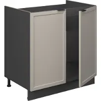 Vicco Armario bajo para fregadero Fame-Line GrisBeige 80 cm sin encimera, Model 50255