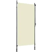 StarTech.com Persiana enrollable exterior para puertas - 100x270 cm - Poliéster con revestimiento de PA - Resistente a los rayos UV y al calor - Mecanismo de enrollado con manivela - Color amarillo