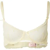 Hunkemoller Sujetador 'Flora' amarillo claro / blanco