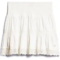 Superdry para mujer. W7210324A Minifalda Ibiza blanco (M), Casual, Algodón, outlet 2026.