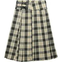 Superdry Falda Check Pleated Midi