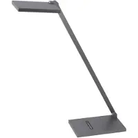 FABAS LUCE Lámpara de mesa LED LB25, 10W, 720 lúmenes, regulable, temperatura de color ajustable, color gris titanio, modelo Zermatt