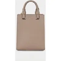 Furla Deva Mini Vertical Tote Taupe Talla: OS | Bolsos de Mano Outlet | Mujer | Negro