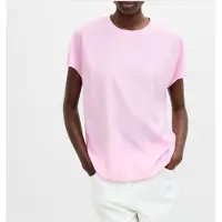 French Connection Crepe Light Crew Neck Top Bubblegum Pink Talla: S | Blusas Outlet | Mujer | Rosa