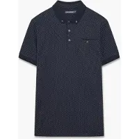 French Connection Micro Dot Polo Marine/white Talla: XXL | Polos Outlet | Hombre | Blanco