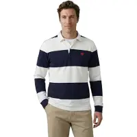 Mcgregor Rugby 2 Stripes Off White Talla: M | Polos Outlet | Hombre | Blanco
