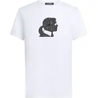 Karl Lagerfeld Boucle Karl T-shirt White Talla: XS | Camisetas de Seda Outlet | Mujer | Blanco