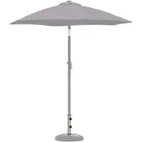 vidaXL Tubo para base de parasol, 0.63 kg, acero inoxidable natural