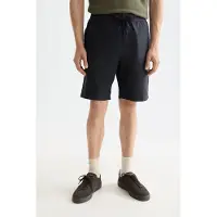 Scotch & Soda Fave - Cotton-linen Twill Bermuda Short Black Talla: W28 | Pantalones Cortos Outlet | Hombre | Negro