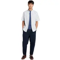 Timberland Striped Short Sleeve Shirt White Yd Talla: L | Camisas Casuales Outlet | Hombre | Blanco