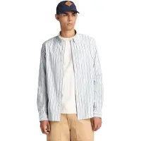Timberland Striped Shirt White Yd Talla: XL | Camisas Casuales Outlet | Hombre | Blanco