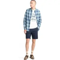 Timberland Poplin Check Shirt Dark Denim Yd Talla: M | Camisas Casuales Outlet | Hombre | Azul