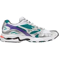 Mizuno Unisex Shoe S.l.wave Rider 10 White/silver/tealblue Talla: 47 | Zapatillas Running Outlet | Unisex | Blanco