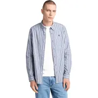 Timberland Striped Shirt Dark Denim Yd Talla: L | Camisas Casuales Outlet | Hombre | Azul