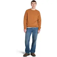 Timberland Brushed Back Crew Sweatshirt Leather Brown Talla: XL | Jerséis Outlet | Hombre | Marrón