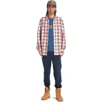 Timberland Check Poplin Shirt Burnt Sienna Yd Talla: M | Camisas Casuales Outlet | Hombre | Marrón