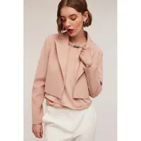 Motivi Cotton Blend Canvas Spencer Jacket Powder Pink Talla: 42 | Blazers Outlet | Mujer | Rosa