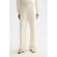 Scotch & Soda Artwork Wide Leg Sweatpants Off White Talla: S | Pantalones Deportivos Outlet | Mujer | Blanco