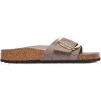 Birkenstock para mujer. 1032935 Sandalias Madrid Big Buckle (Ajuste Estrecho) taupe (40), Plano, Ninguno, Casual, outlet 2026.