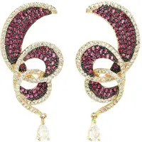 Avant Garde Pendientes 'Vesnala' lila
