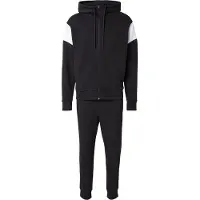 BOSS Ropa para correr negro / blanco