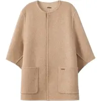 GOBI Cashmere Jersey 'Patch Pocket Cashmere Poncho Jacket' beige
