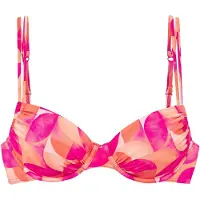 LASCANA Top de bikini crema / naranja / rosa