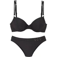 LASCANA Bikini oro / negro