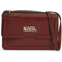 Karl Lagerfeld K/edge Croco Shoulder Bag Tawny Port Talla: OS | Bolsos de Mano Outlet | Mujer | Marrón
