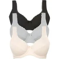 Bonprix Sujetador beige / gris / negro