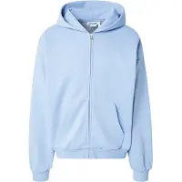 Weekday Sudadera con cremallera azul claro