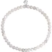 Glanzstücke Pulsera plata / blanco