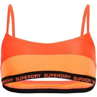 Superdry para mujer. W3010396A Top de bikini elástico tipo bralette naranja (M), Beachwear, Poliéster Reciclado, Sostenible, outlet