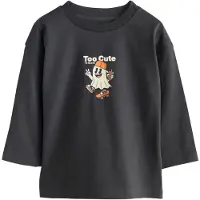 Next Camiseta chocolate / naranja / negro / blanco
