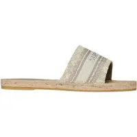 Superdry para mujer. WF310223A Alpargatas de lona gris (38), Tela, Plano, Ninguno, Casual, outlet 2026.