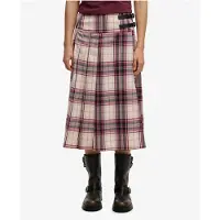 Superdry Falda Midi Check Pleated