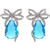 Avant Garde Pendientes 'Wandaa' azul claro