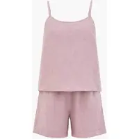 AmourLinen Pijama 'Night Owl' altrosa