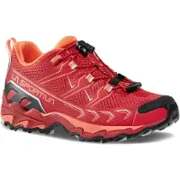 La Sportiva - Zapatillas de senderismo Niños - Ultra Raptor II JR Velvet/Flamingo - Talla Infantil 33 - Rojo