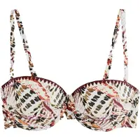 Mint Velvet Top de bikini crema / langosta / burdeos / negro