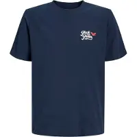 Jack & Jones Junior Camiseta 'JJLEGEND' navy / arándano / blanco