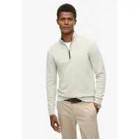 Superdry para hombre. M6110690A Jersey Essentials Half Zip gris (XXL), Casual, Algodón, outlet 2026.
