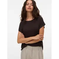 Vero Moda Camiseta 'VMAva' marrón oscuro