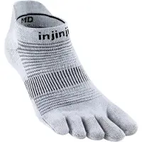 Injinji - Run Original Weight No Show - Calcetines de running size 40,5-44, gris