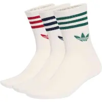 Adidas adidasCalcetín clásico 3-Stripes 3 Pairs 43-45 Night Indigo / Team Victory Red / Collegiate Green Unisex