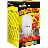 Weitech Repelente Ultrasónico Y Electromagnético 2 En 1